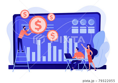Data monetization concept vector illustration. Data monetization concept vector illustration. 79322055