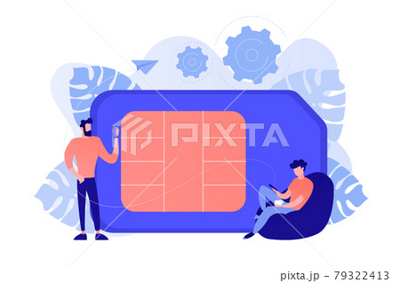 Mobile phones card concept vector illustration. 79322413