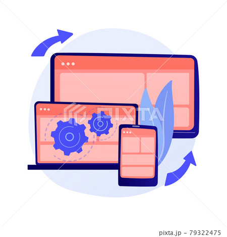 Web Page visualization vector concept metaphor Web Page visualization vector concept metaphor 79322475