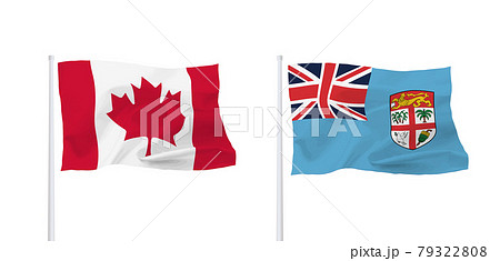 カナダとフィジー共和国の国旗