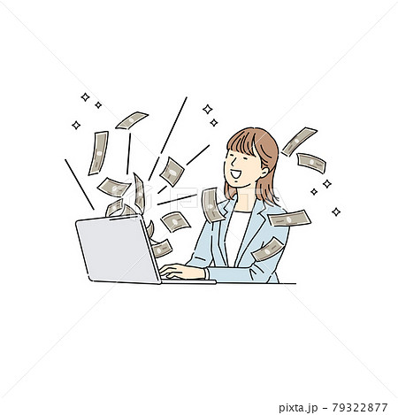 ネットビジネス、稼ぐ女性、副業、貯金 ネットビジネス、稼ぐ女性、副業、貯金 79322877