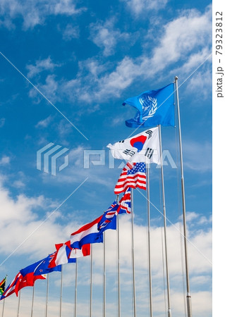 空 韓国 太極旗 79323812