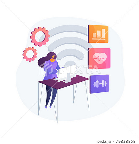 Health monitoring system vector concept metaphor Health monitoring system vector concept metaphor 79323858