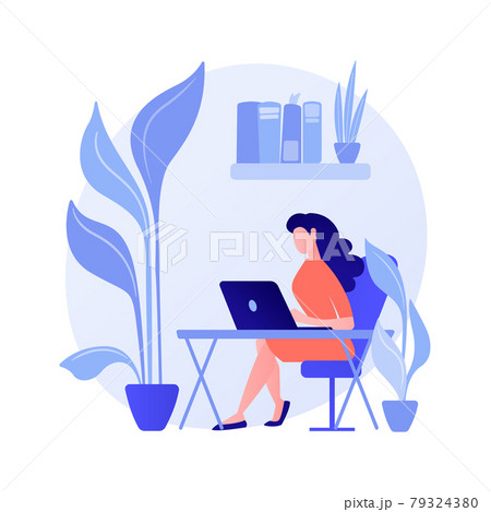 Biophilic design in workspace abstract concept vector illustration. Biophilic design in workspace abstract concept vector illustration. 79324380