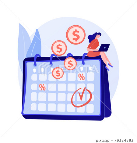 Interest on deposit vector concept metaphor. 79324592
