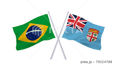 ブラジルとフィジー共和国の国旗