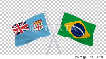Flags of Brazil and the Republic of Fiji Flags of Brazil and the Republic of Fiji 79324791