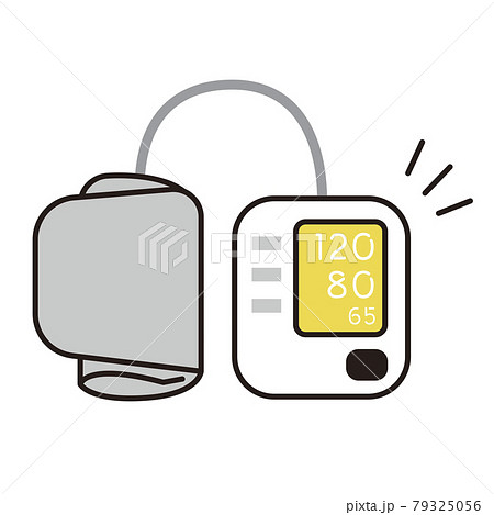 シンプル イラスト 血圧計のアイコンのイラスト素材