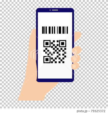 Barcode screen smartphone cashless payment Barcode screen smartphone cashless payment 79325372