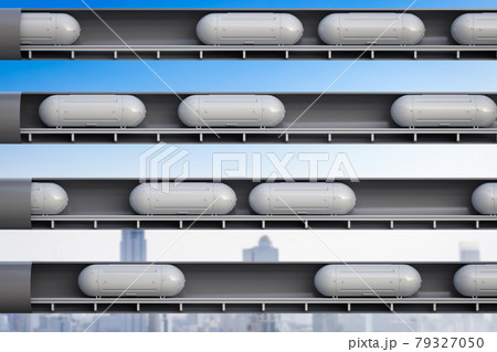 Transportation technology with automation train Transportation technology with automation train 79327050