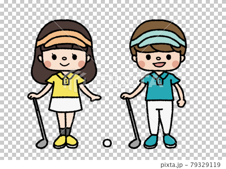 ラクロス部員のイラスト　習い事・部活・趣味　カラー 79329119
