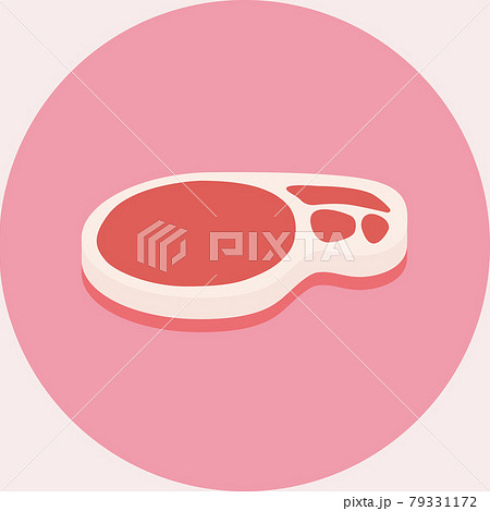 豚肉ヒレのイラスト 有機食品 Illustration of pork filet 79331172