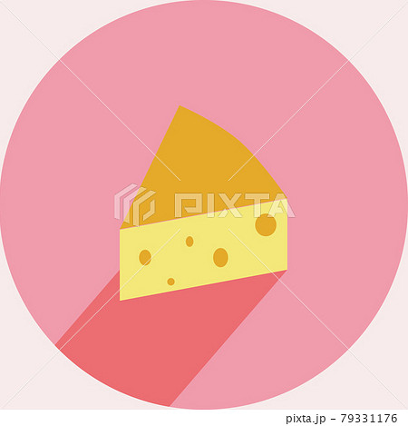 チーズのイラスト 有機食品 Illustration of cheese organic food 79331176
