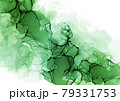アルコールインクアートの緑の背景素材 79331753
