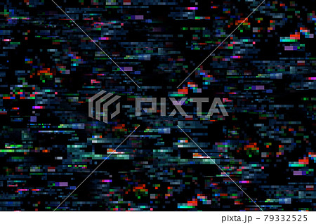 Multi-colored unfocused glitches in the form of a pixel Multi-colored unfocused glitches in the form of a pixel 79332525