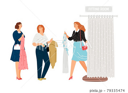 Queue to fitting room 79335474