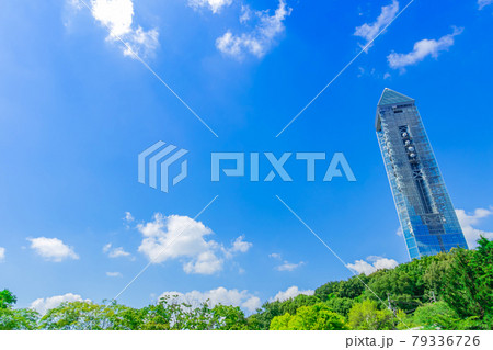 東山動植物園、そびえ立つ東山スカイタワー〈愛知県名古屋市〉 東山動植物園、そびえ立つ東山スカイタワー〈愛知県名古屋市〉 79336726
