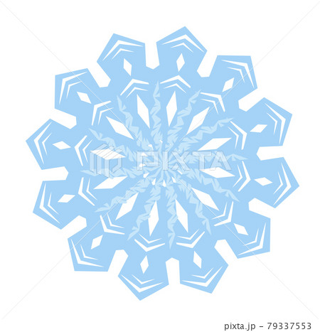 Snowflake vector stock illustration. Snow. Winter. Isolated on a white background. 79337553