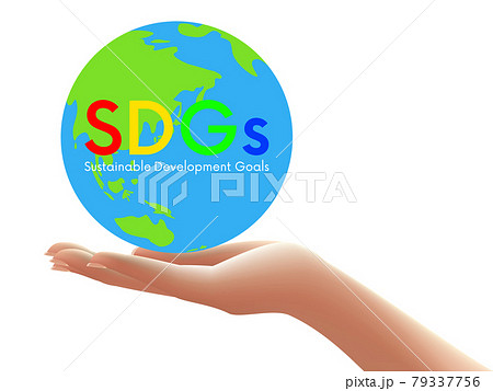地球儀　SDGsイメージ素材 79337756