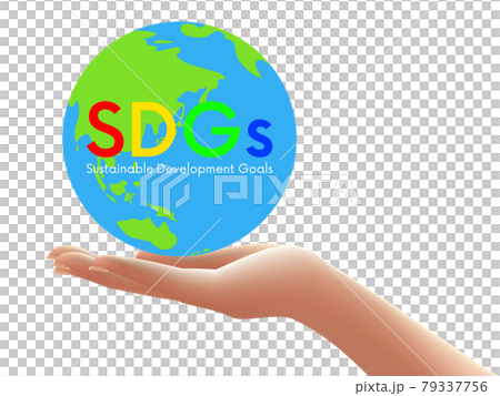 地球儀　SDGsイメージ素材 79337756