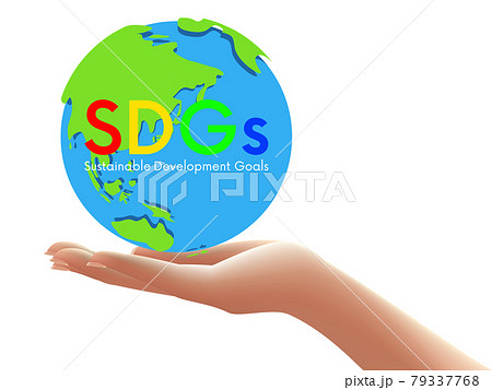 地球儀　SDGsイメージ素材 79337768