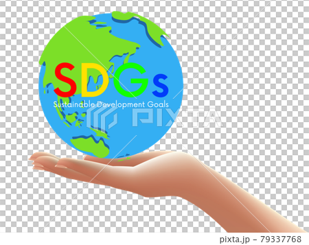 地球儀　SDGsイメージ素材 79337768