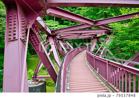 石川県　山中温泉あやとりはし 79337848