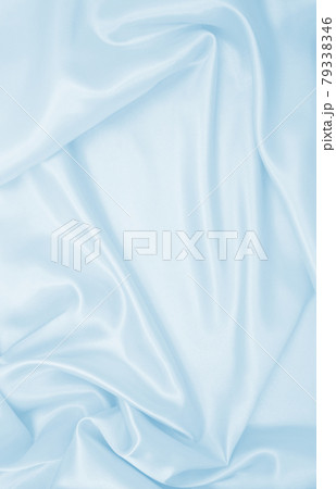 Smooth elegant blue silk or satin luxury cloth texture as abstract background. Luxurious background design 79338346