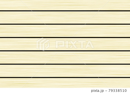【イラスト】横に線の入った木目（挽き板）の背景素材 79338510