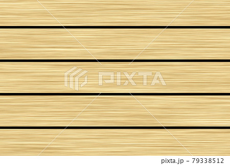 【イラスト】横に線の入った木目（挽き板）の背景素材 79338512