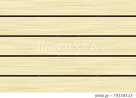 【イラスト】横に線の入った木目（挽き板）の背景素材 79338513
