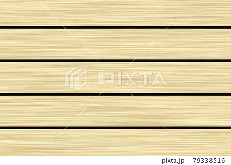 【イラスト】横に線の入った木目（挽き板）の背景素材 79338516