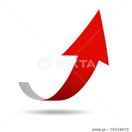 上昇に切り替わる矢印 79338670