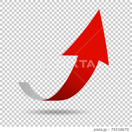上昇に切り替わる矢印 79338670