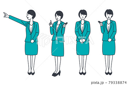 Business woman suit simple variation Business woman suit simple variation 79338874