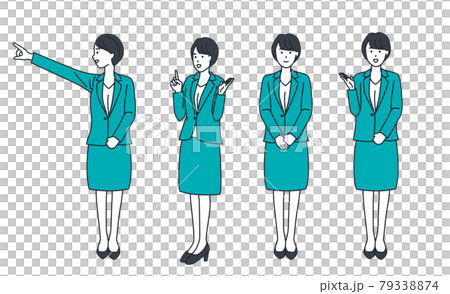 Business woman suit simple variation Business woman suit simple variation 79338874