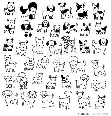 可愛い犬の素材イラスト集, 79339000