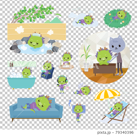 Dragon boy set on drink party Dragon boy set on drink party 79340396
