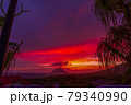 八丈島の夕景 79340990