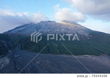 鹿児島県鹿児島市 早朝の桜島 鹿児島県鹿児島市 早朝の桜島 79344206