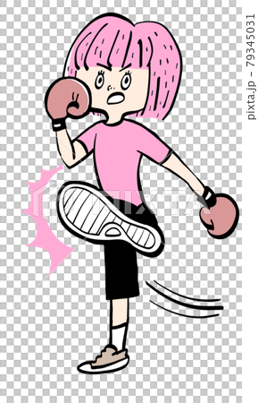 Women who kickboxing 79345031