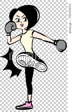Women who kickboxing 79345033
