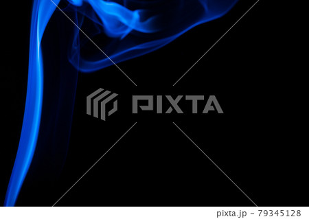 Colorful smoke close-up on a black background Colorful smoke close-up on a black background 79345128