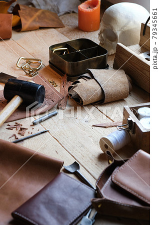 Working tools on the table 79345661