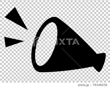 Megaphone silhouette_illustration_icon Megaphone silhouette_illustration_icon 79346056