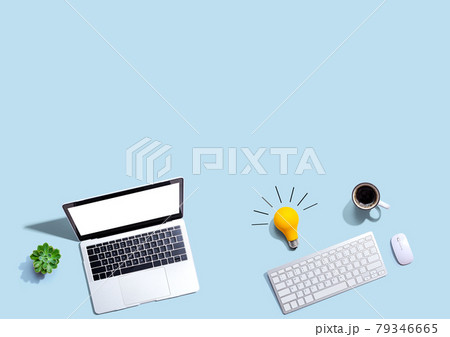 Computers with a light bulb 79346665