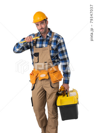 Portrait of construction worker Portrait of construction worker 79347037