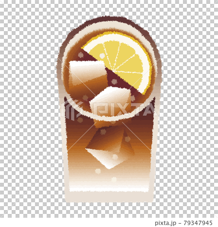 Lemon soda coffee_watercolor style_material Lemon soda coffee_watercolor style_material 79347945