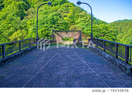 碓氷湖 坂本ダム ダム上遊歩道 初夏の周辺景色 碓氷湖 坂本ダム ダム上遊歩道 初夏の周辺景色 79350656