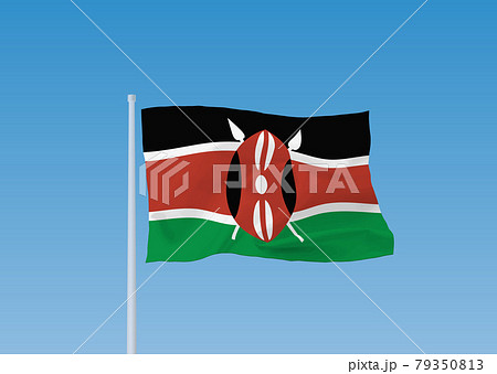 ケニア共和国の国旗 79350813
